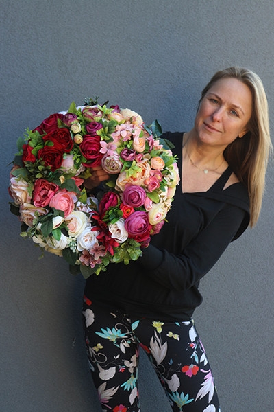 OD RĘKI dwustronny gęsty wianek, Caryca Katarzyna, śr.35cm